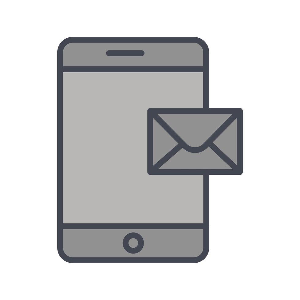 Mobile E-mail Icon Design vector