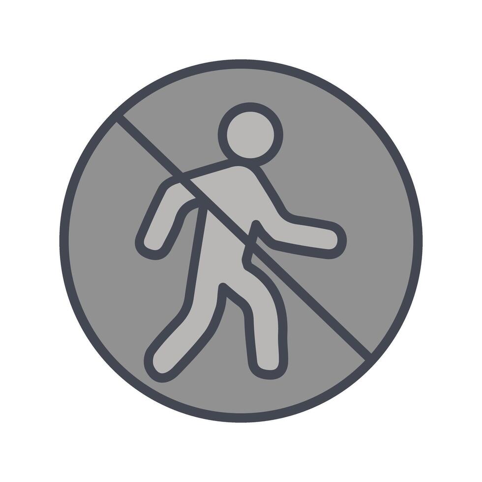 No Entry Sign Icon Design vector