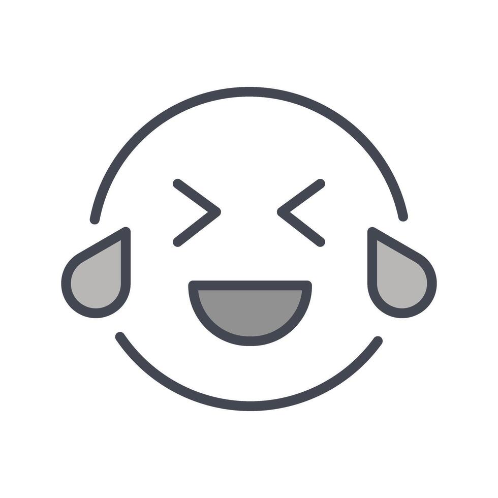 Face with Tears of Joy Icon Design vector