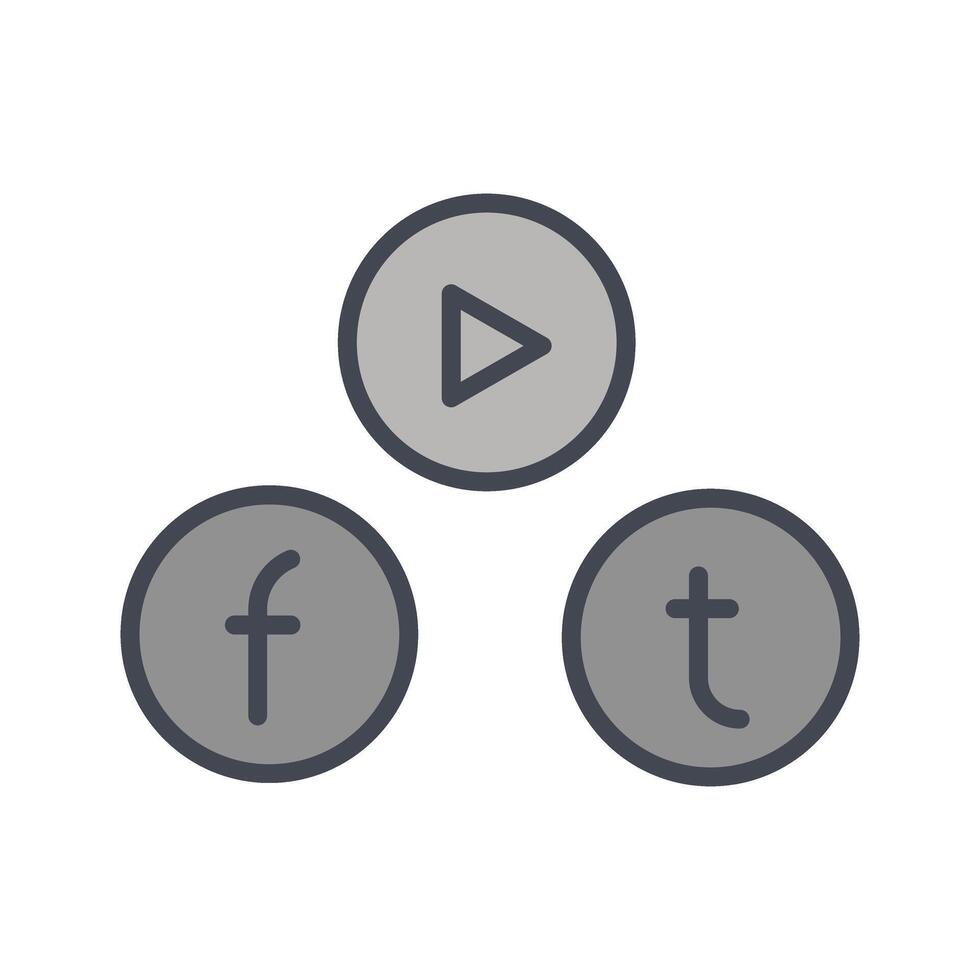 Social Media Icon Design vector