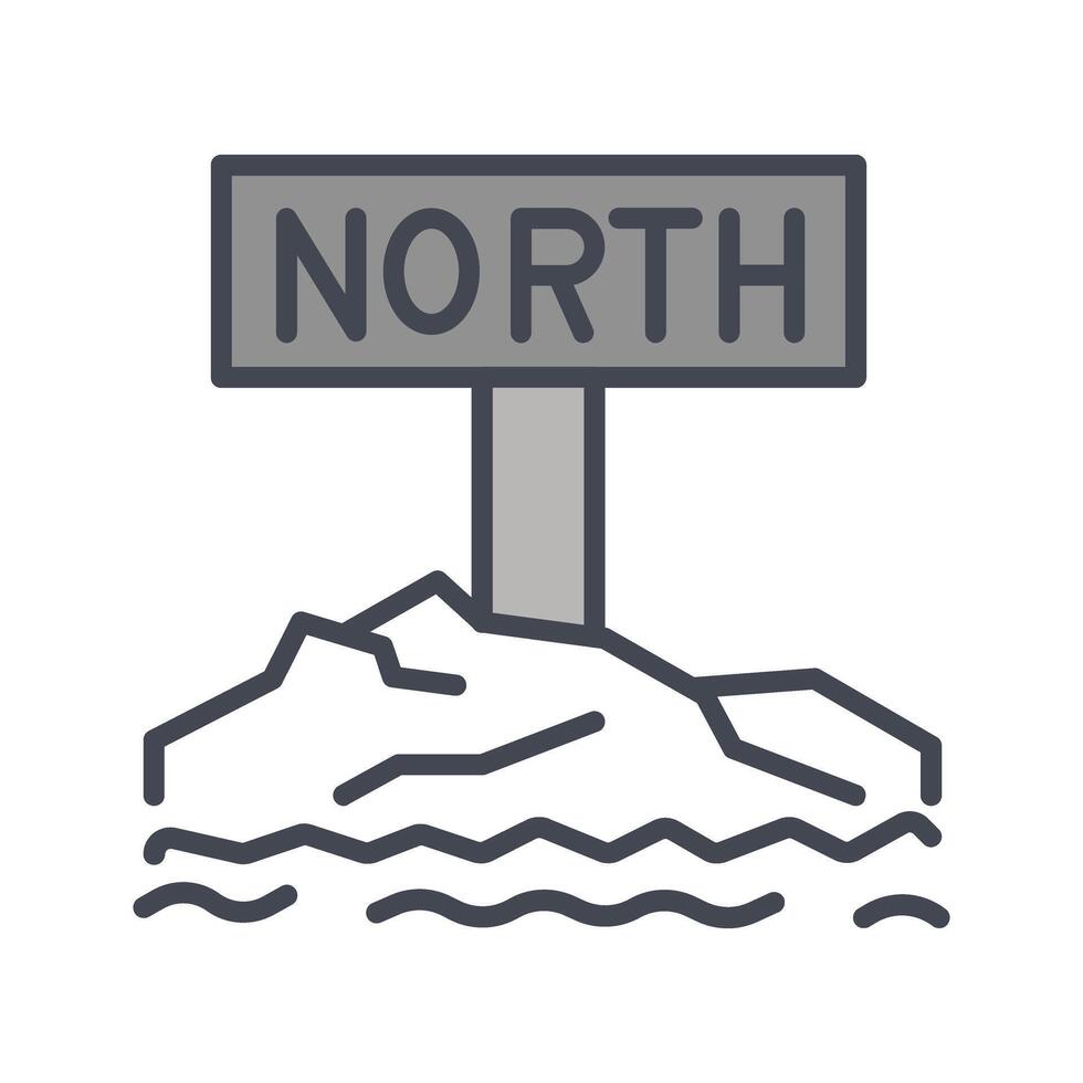 Northpole Icon Design vector