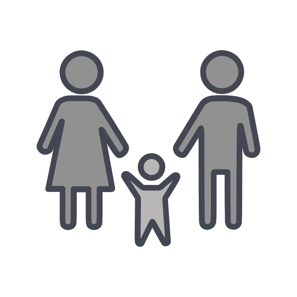 Family Photo Icon Design vector