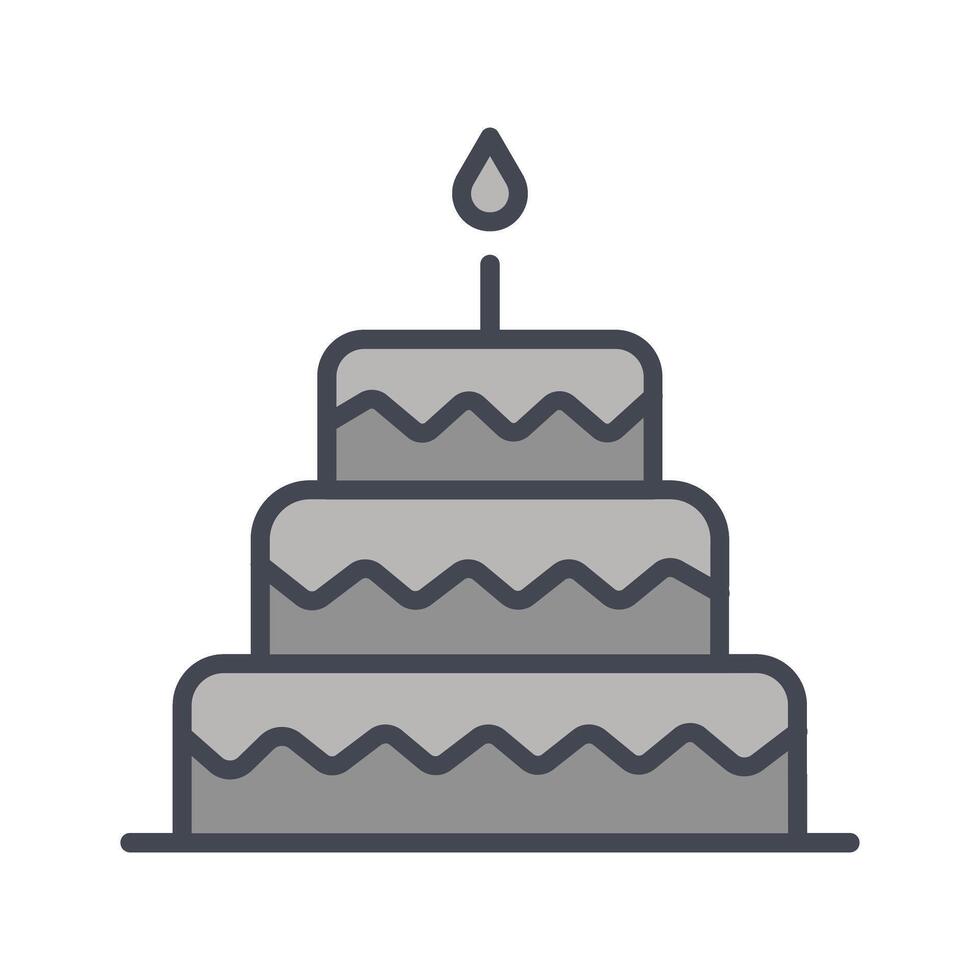 Cake Topper Icon Design vector