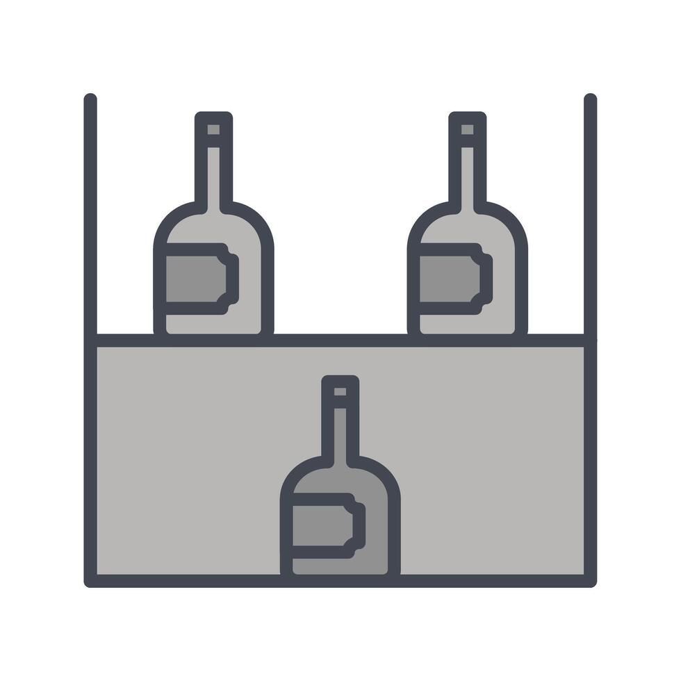 Wine Rack Icon Design vector