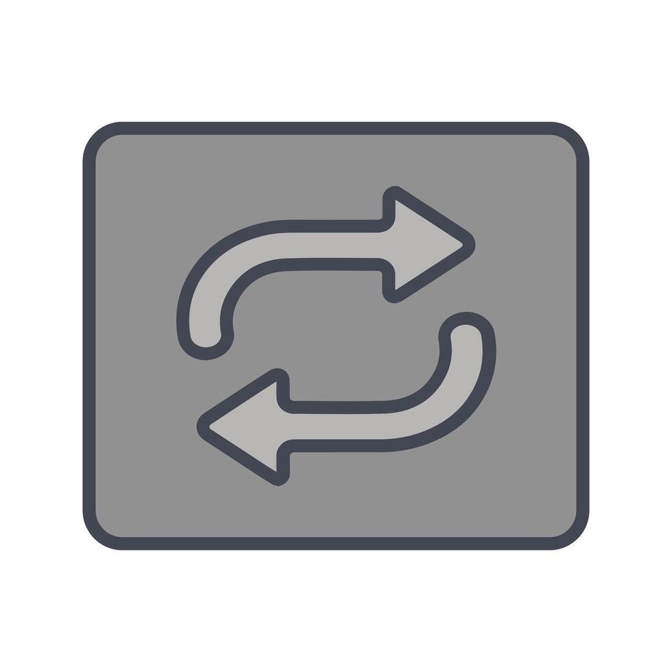 Repeat Button Icon Design vector