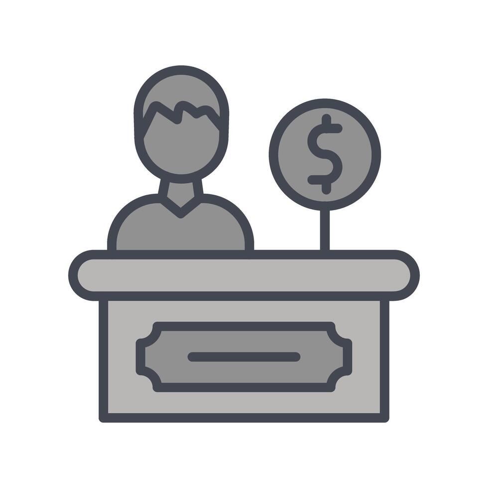 Cashier Icon Design vector