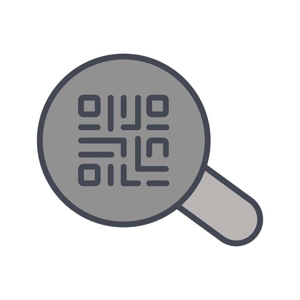 QR Code App Icon Design vector