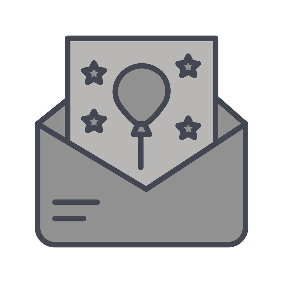 Party Invitation Icon Design vector