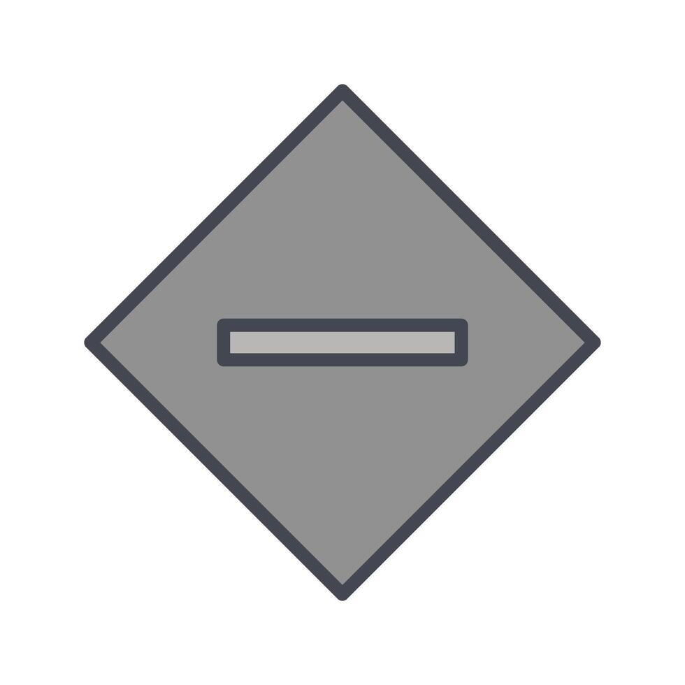 Minus Sign Icon Design vector
