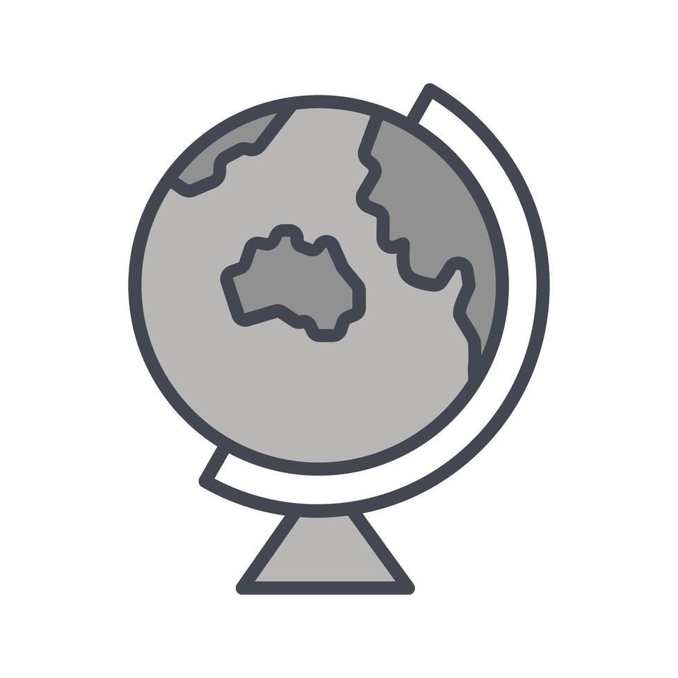 Earth Globe Asia Australia Icon Design vector
