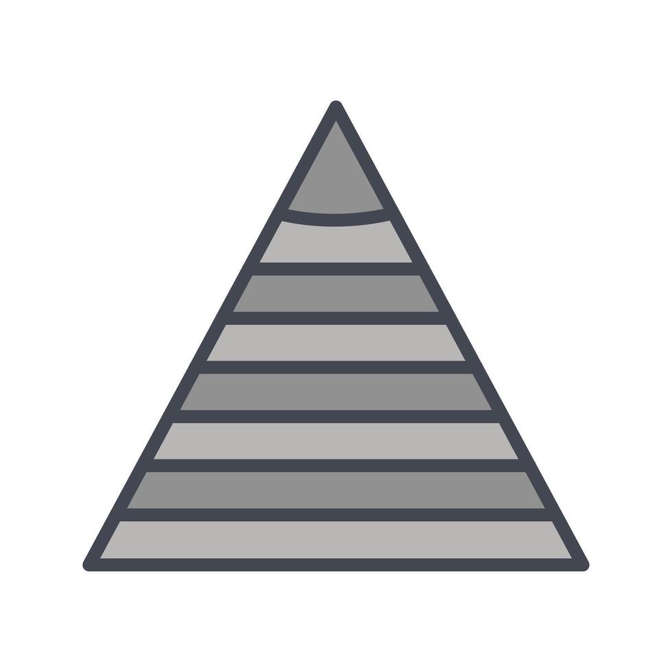 Pyramid Graph Icon Design vector