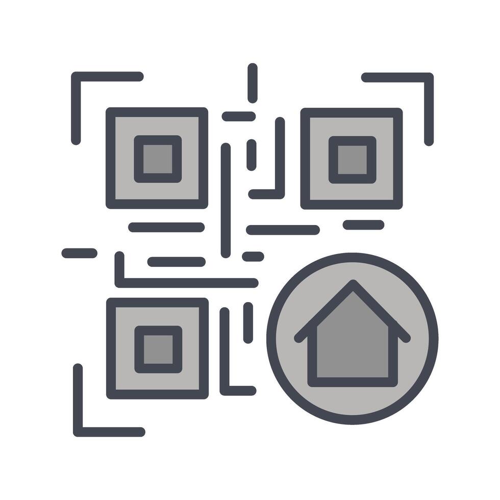 QR Code Menu Icon Design vector