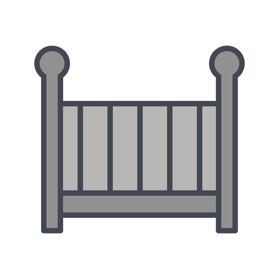 Nursery Cots Icon Design vector