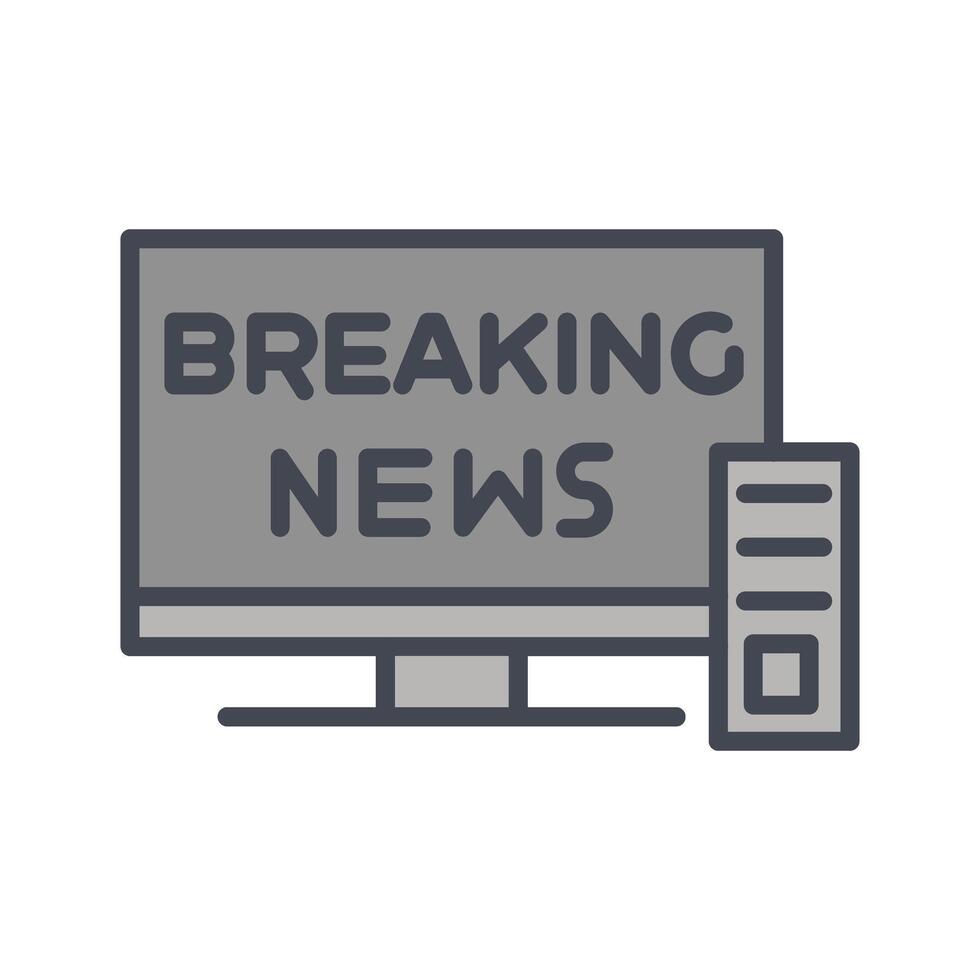 Breaking Story Icon Design vector