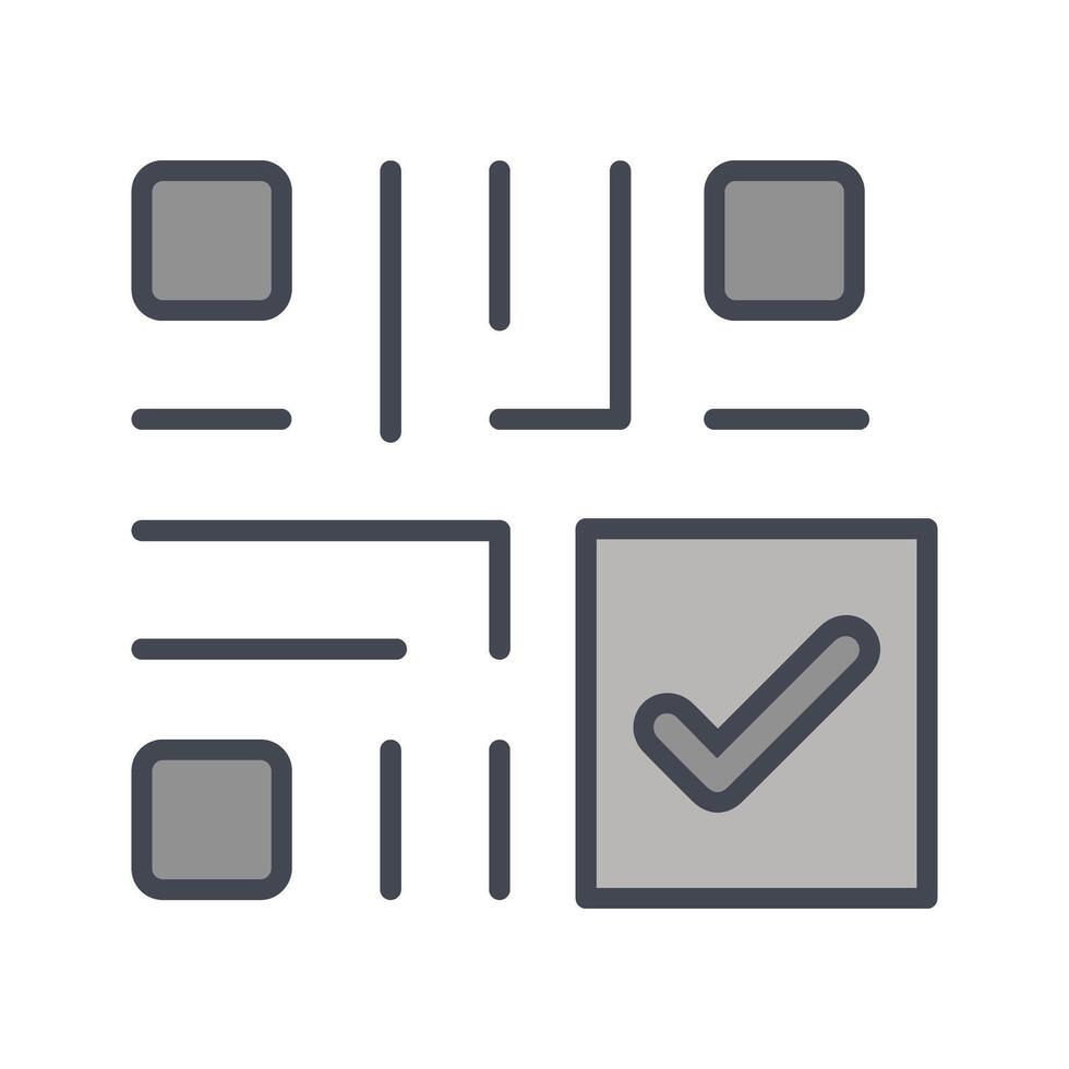 QR Code Checkout Icon Design vector