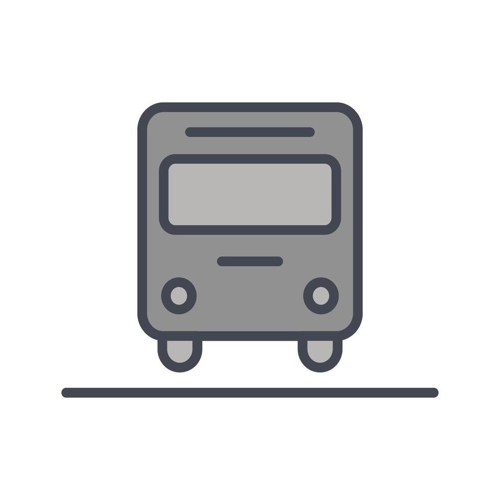 Oncoming Bus Icon Design vector