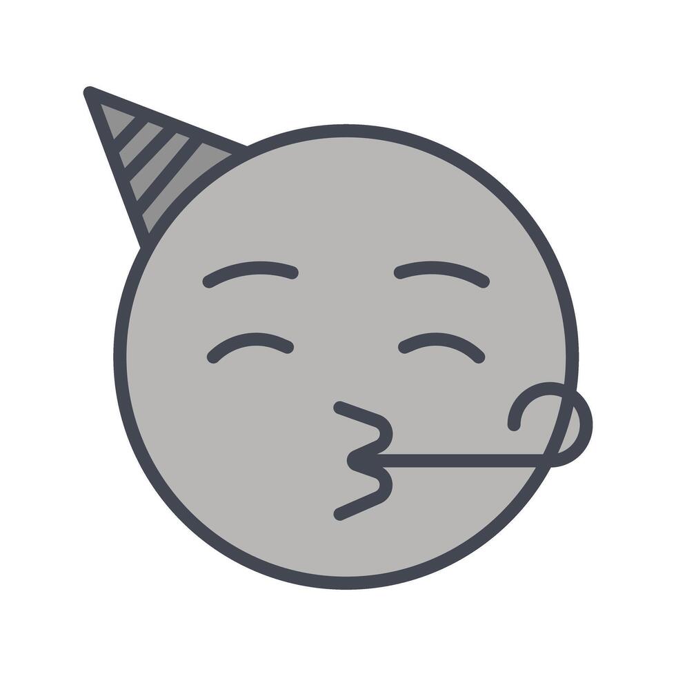 Partying Face Icon Design vector