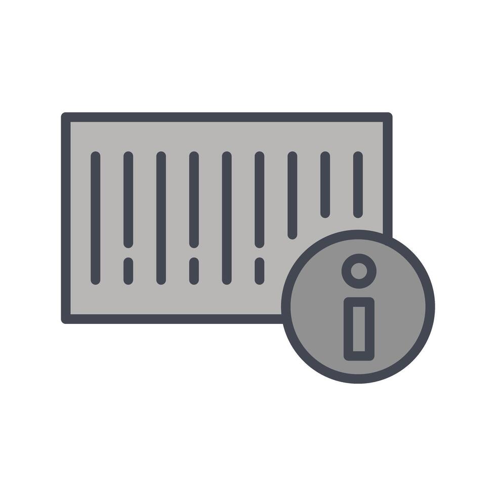 Barcode Product Info Icon Design vector