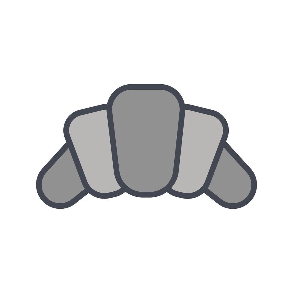 Croissant Icon Design vector