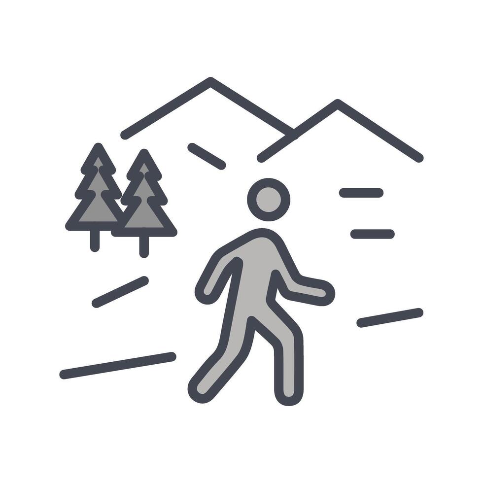 Nature Walk Icon Design vector