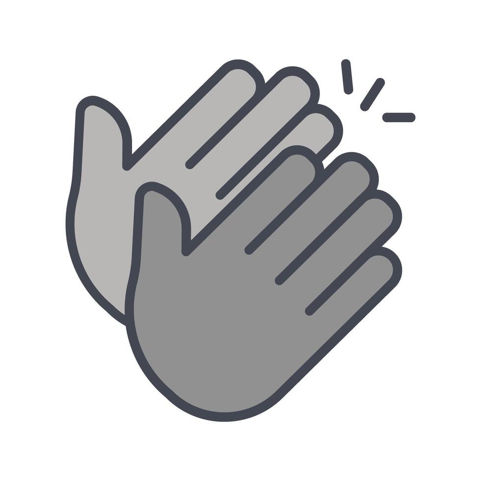 Clapping Hands Icon Design vector