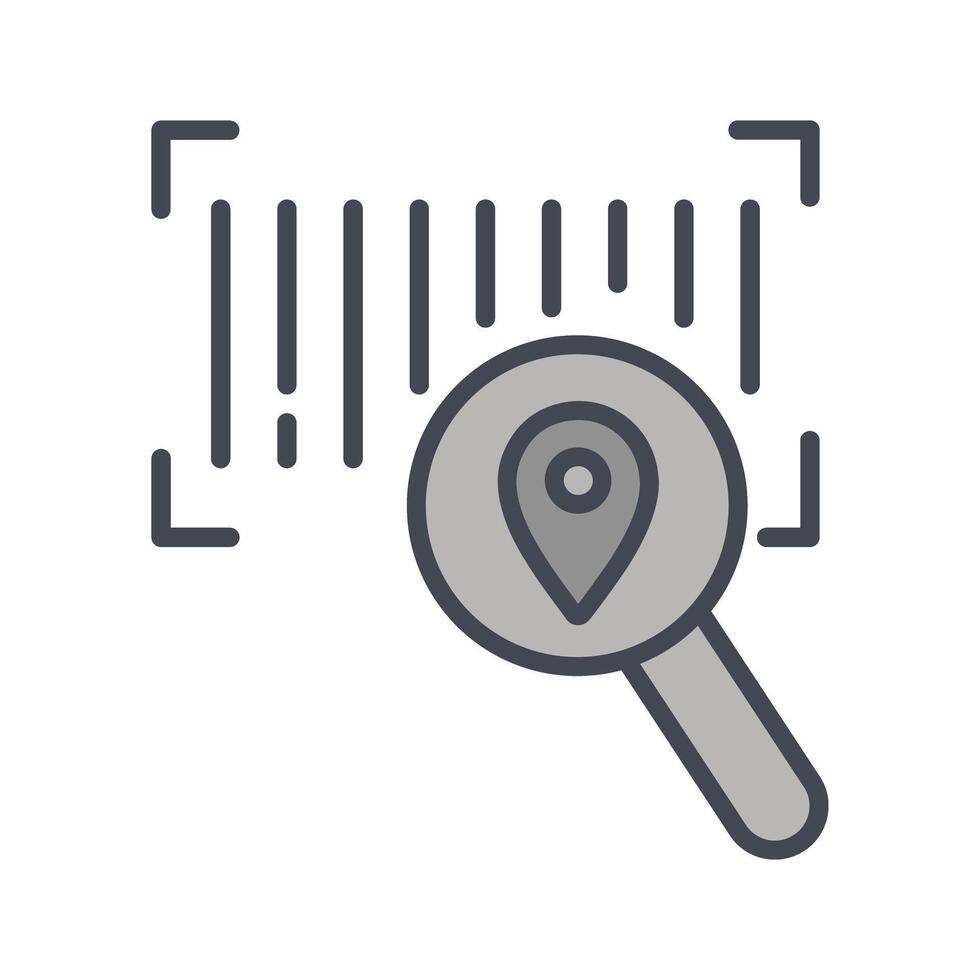 Barcode Tracking Icon Design vector