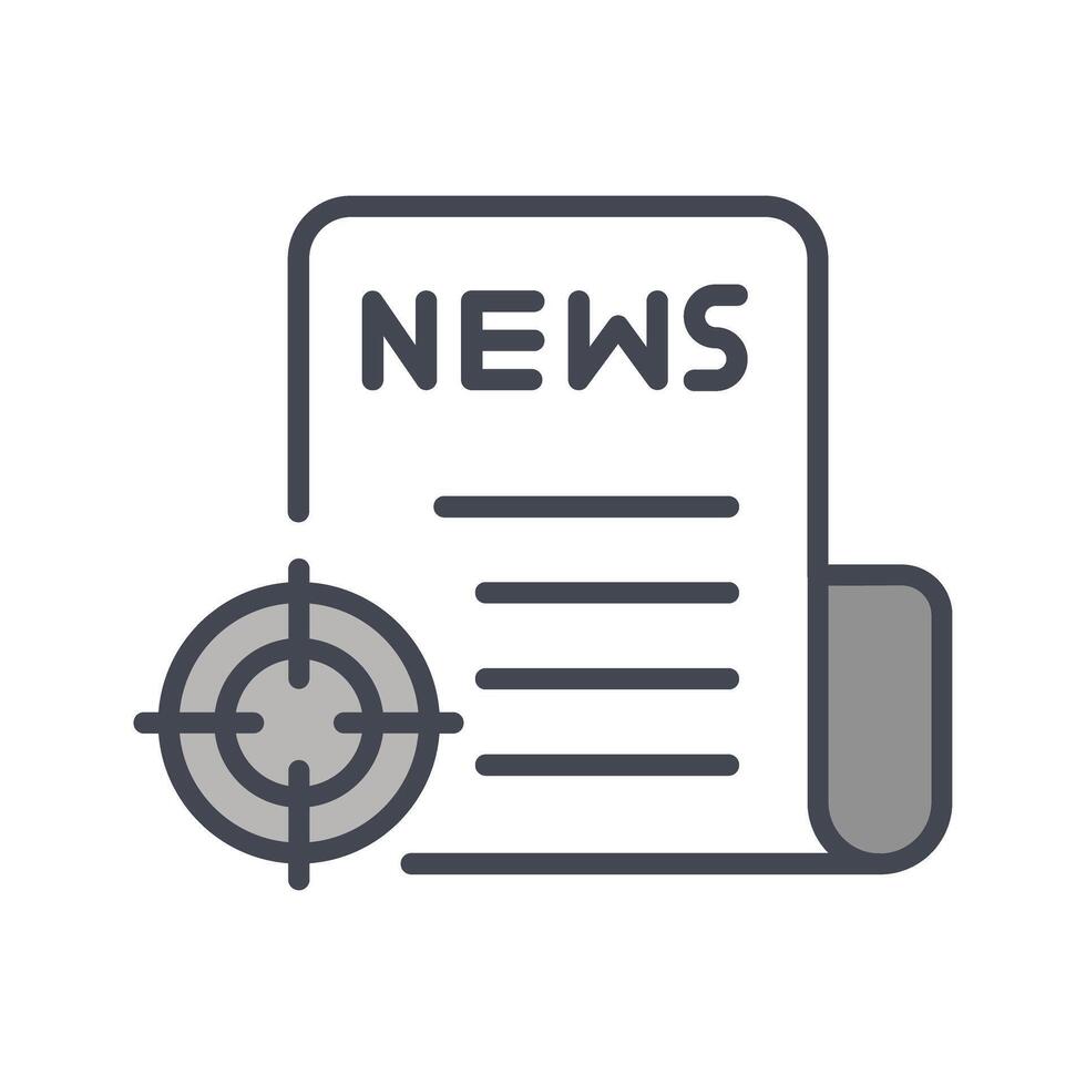 News Scoop Icon Design vector
