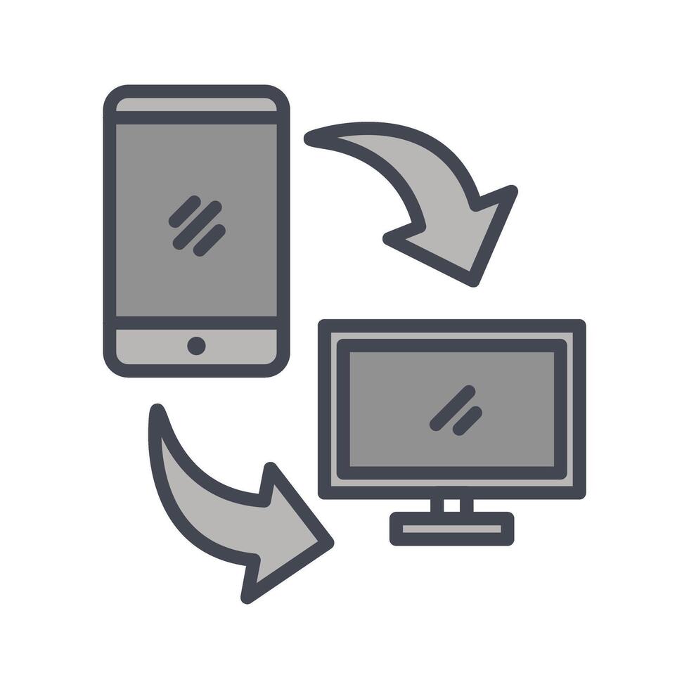 Synchronization Icon Design vector