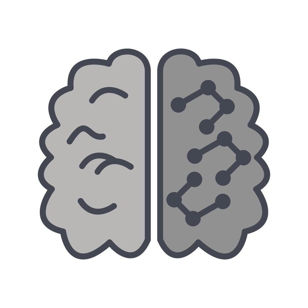 Machine Learning Icon Design vector