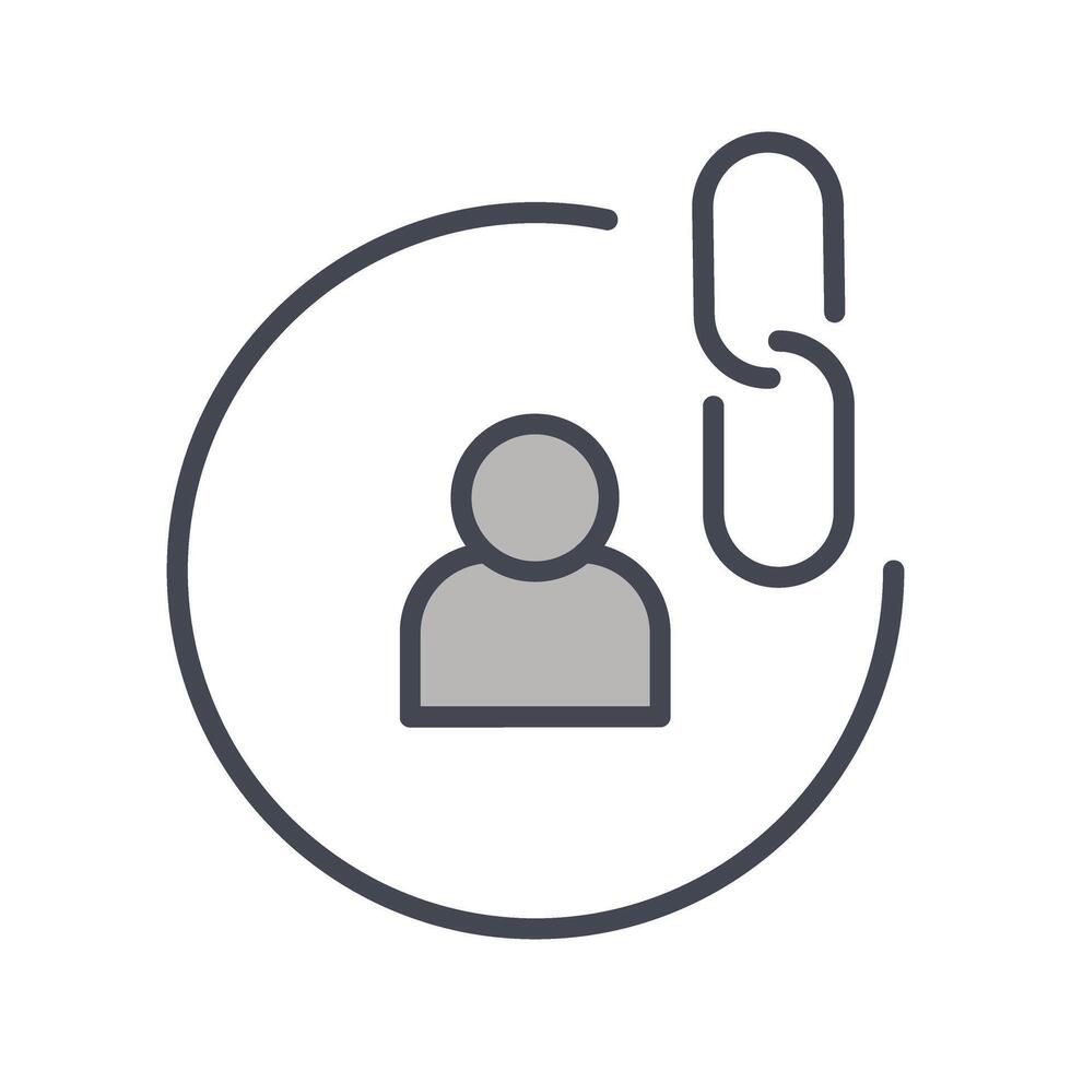 Contact Links Icon Design vector