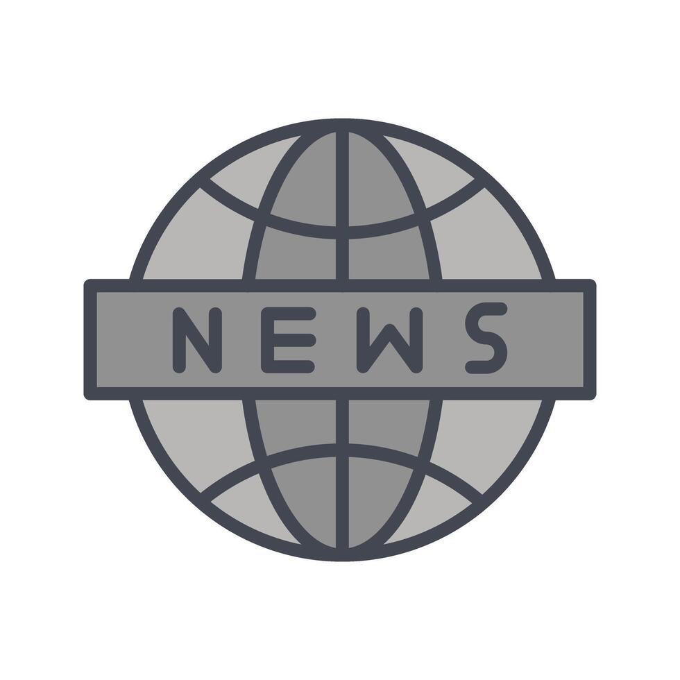 News Globe Icon Design vector