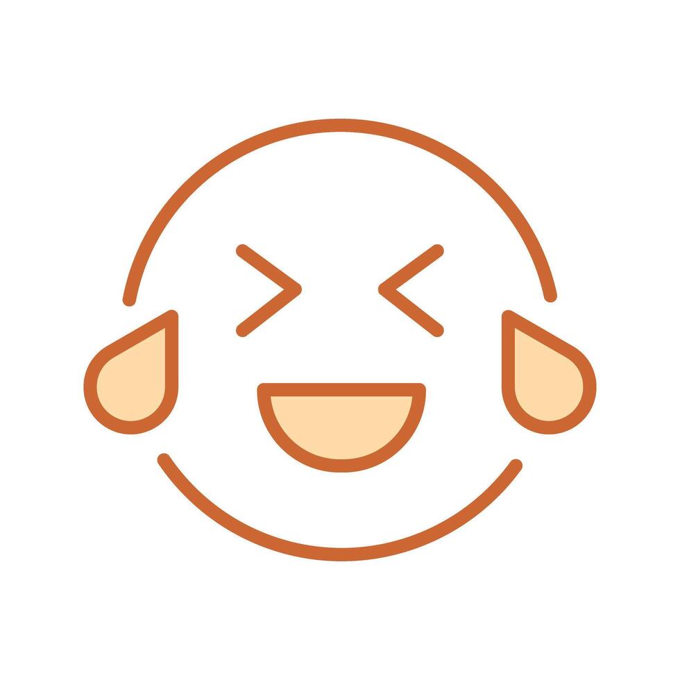 Face with Tears of Joy Icon Design vector