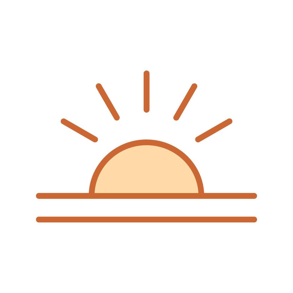 Sunrise Icon Design vector