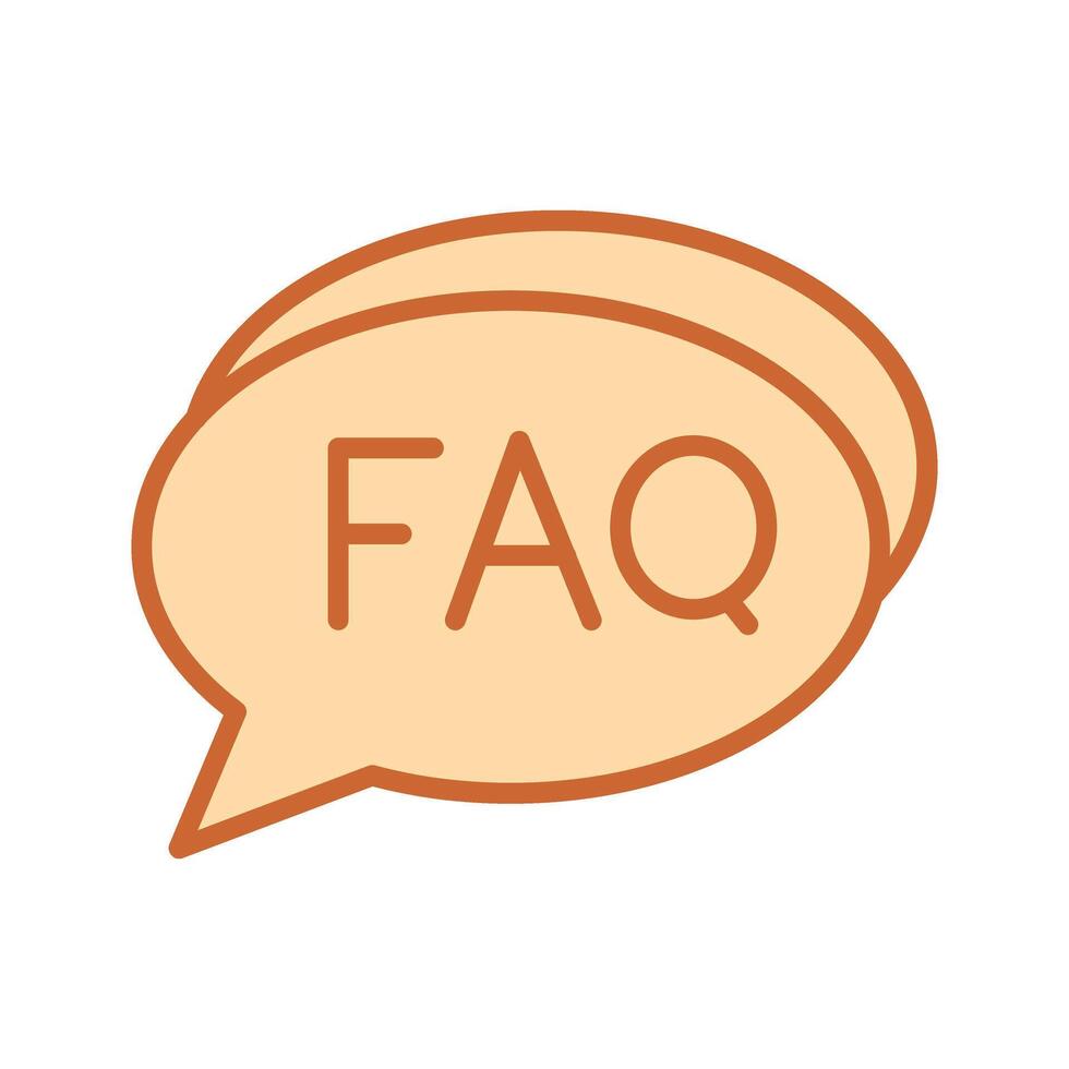 FAQ Section Icon Design vector