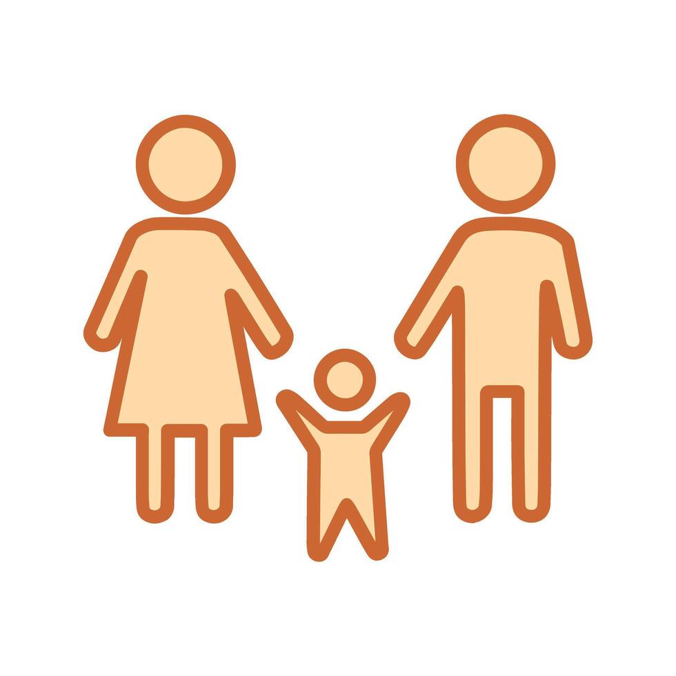 Family Photo Icon Design vector