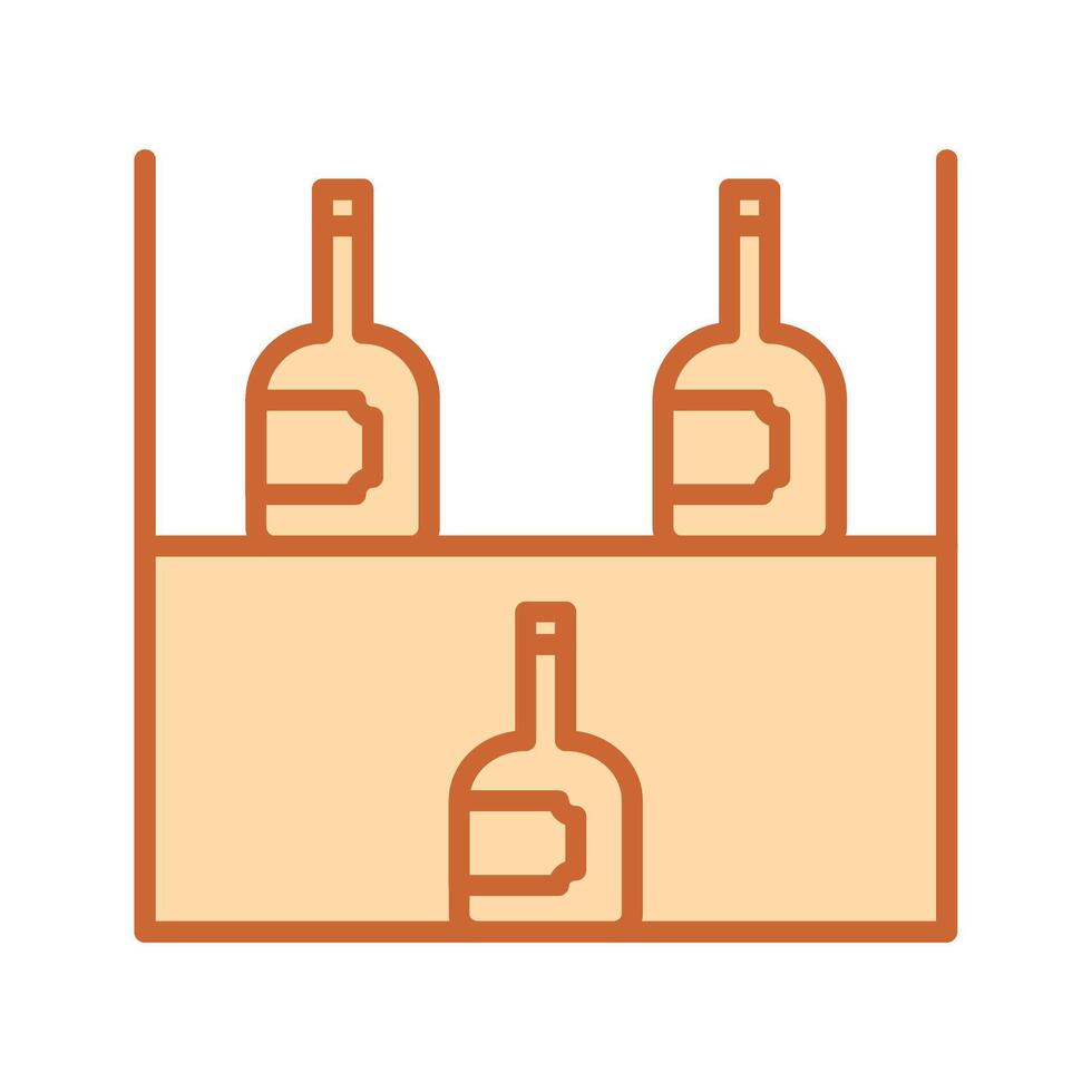 Wine Rack Icon Design vector