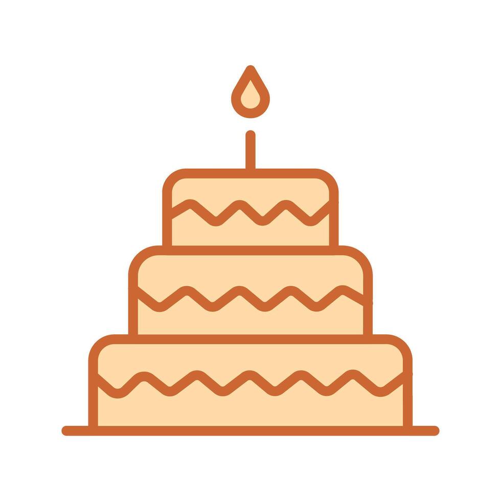 Cake Topper Icon Design vector