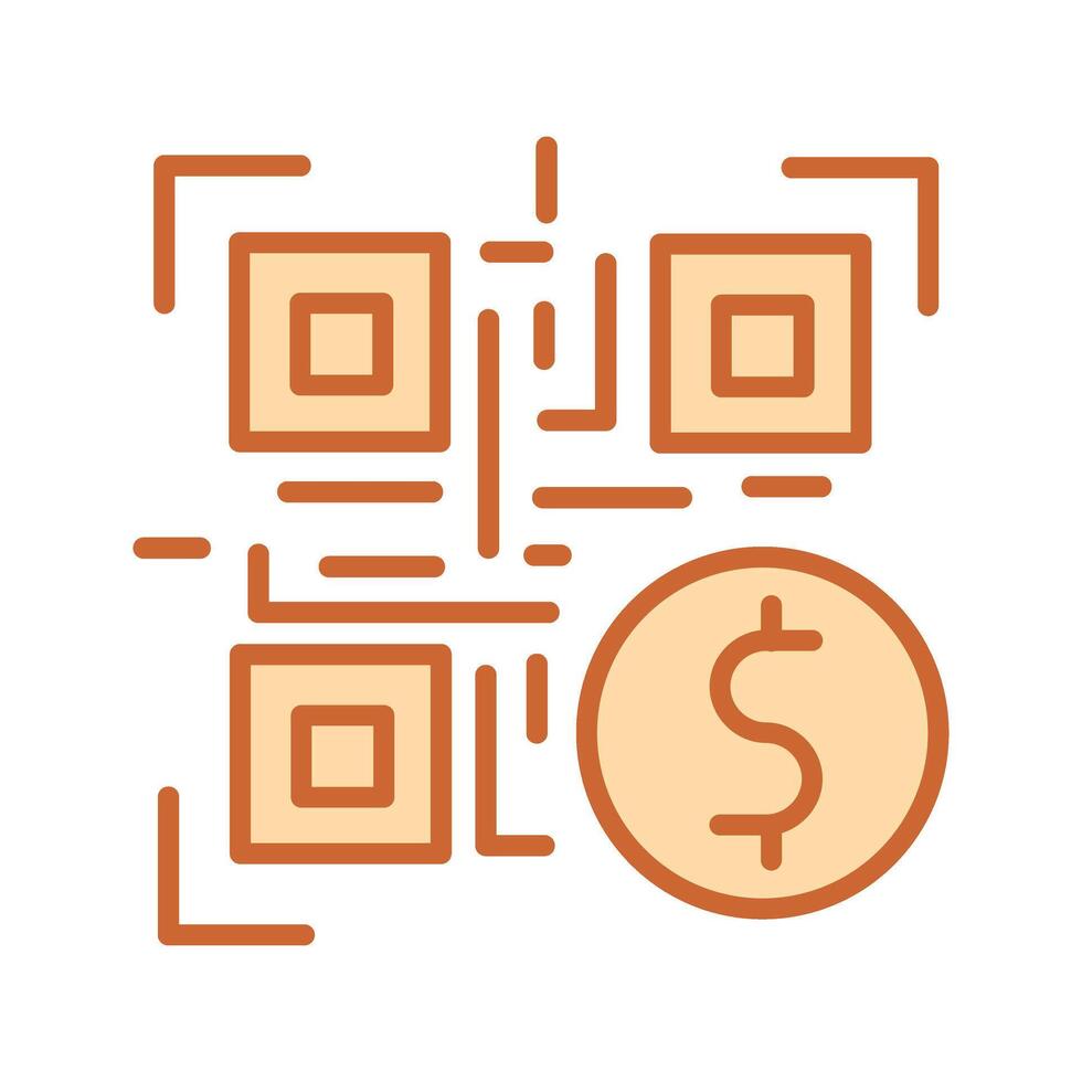 QR Code Payment Icon Design vector