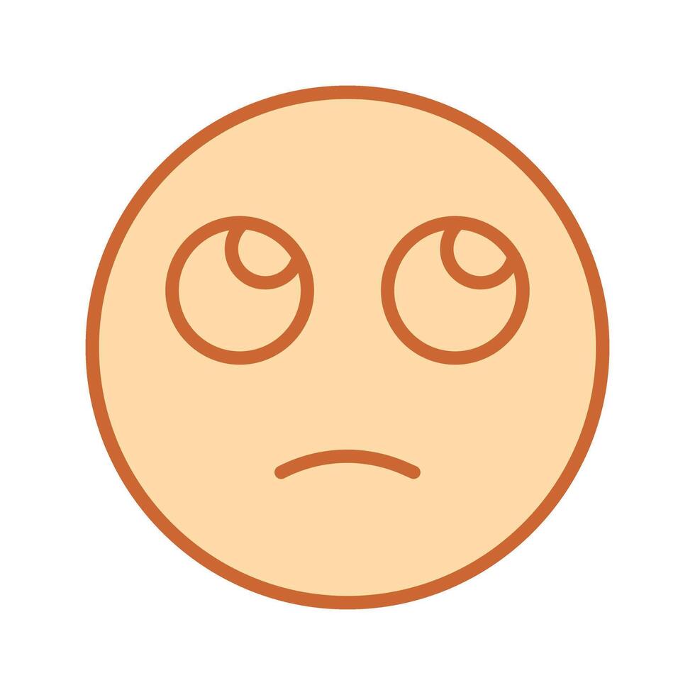 Face with Rolling Eyes Icon Design vector