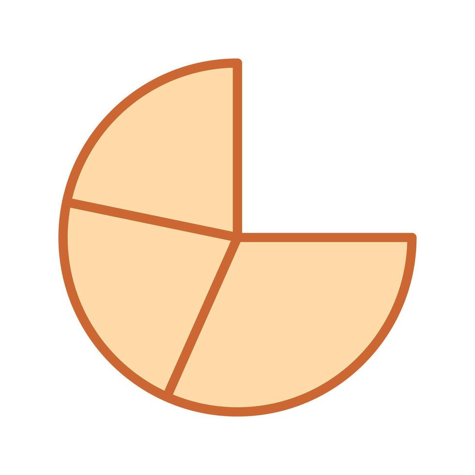 Pie Chart Icon Design vector
