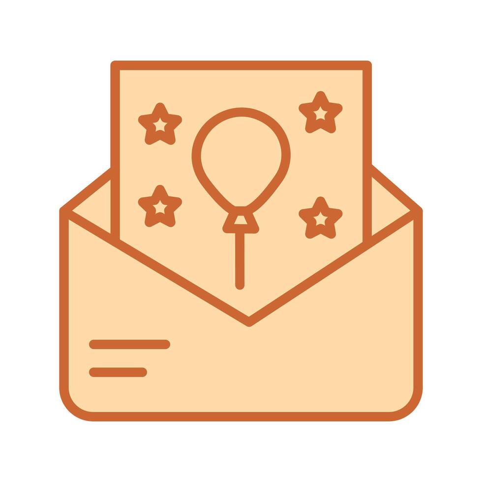 Party Invitation Icon Design vector