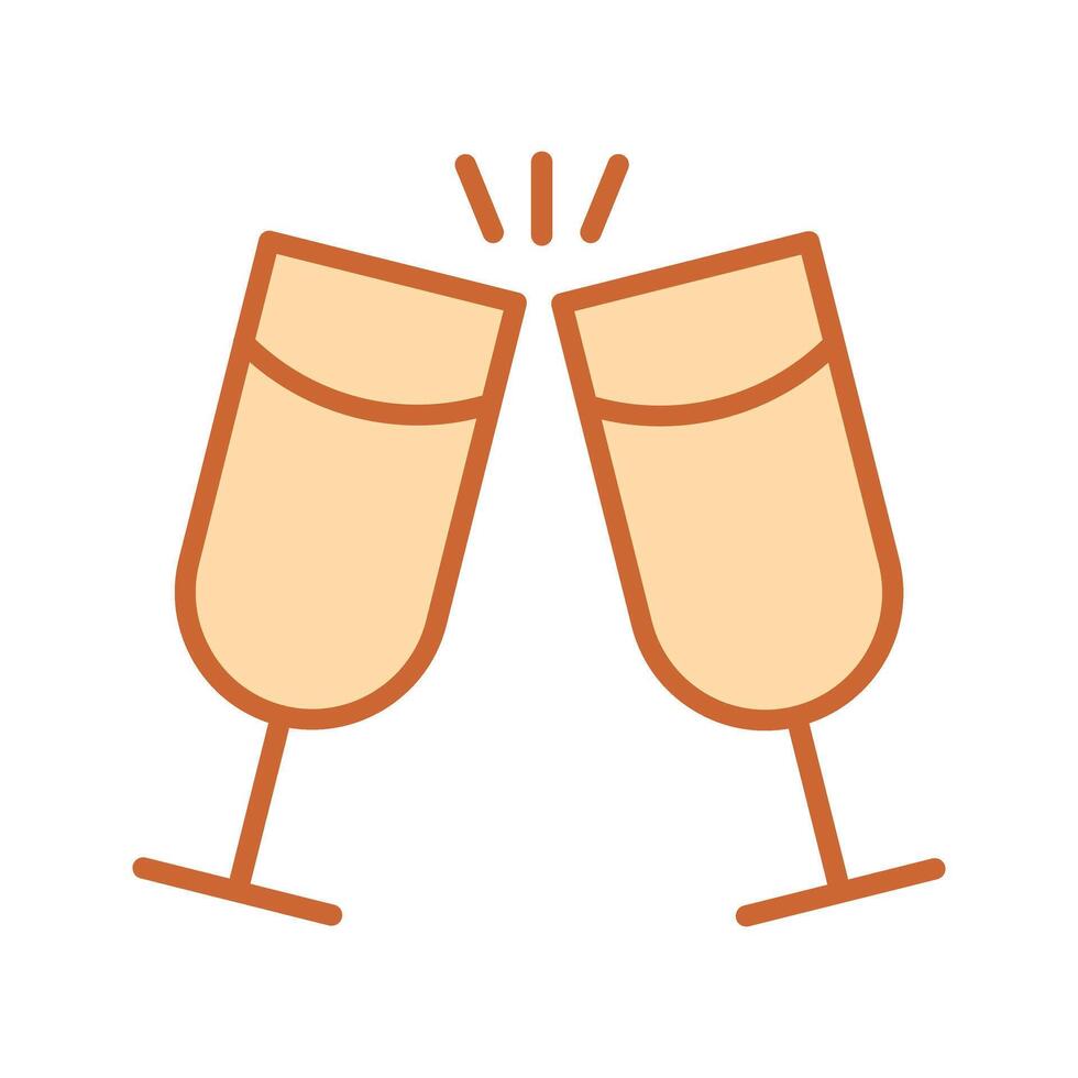 Wine Cheers Icon Design vector