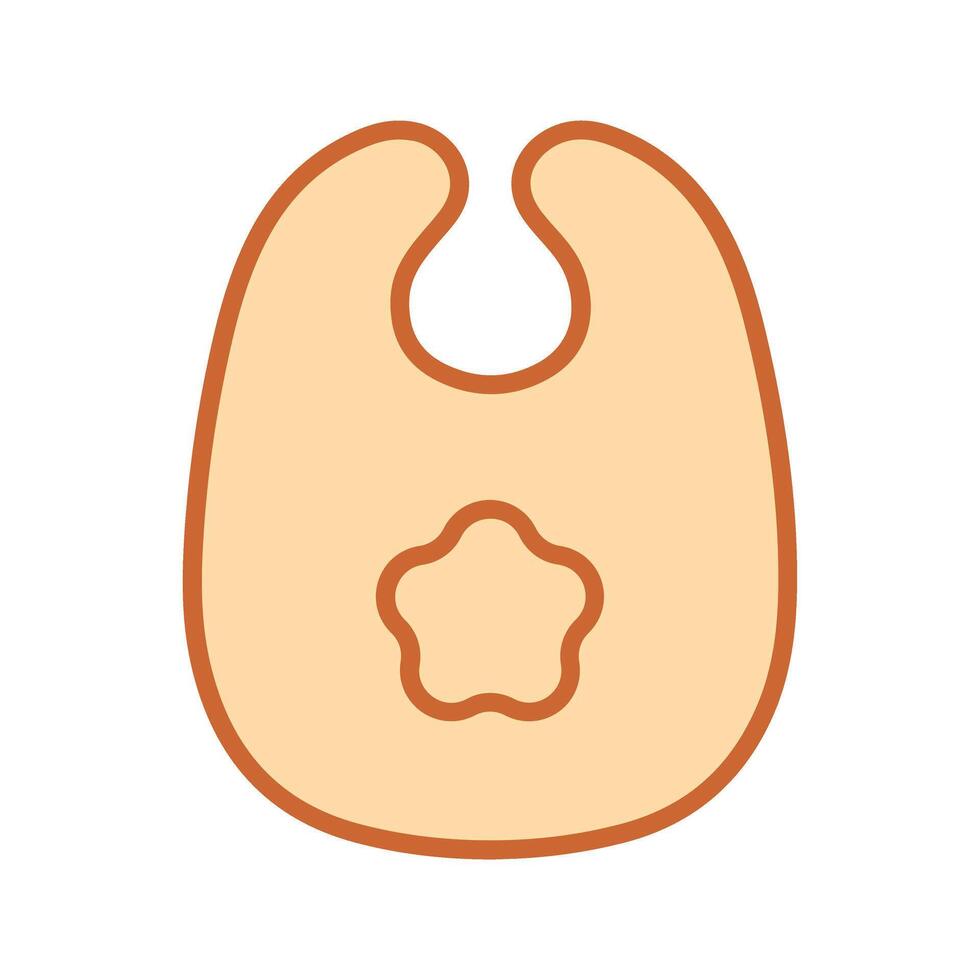 Cute Bibs Icon Design vector