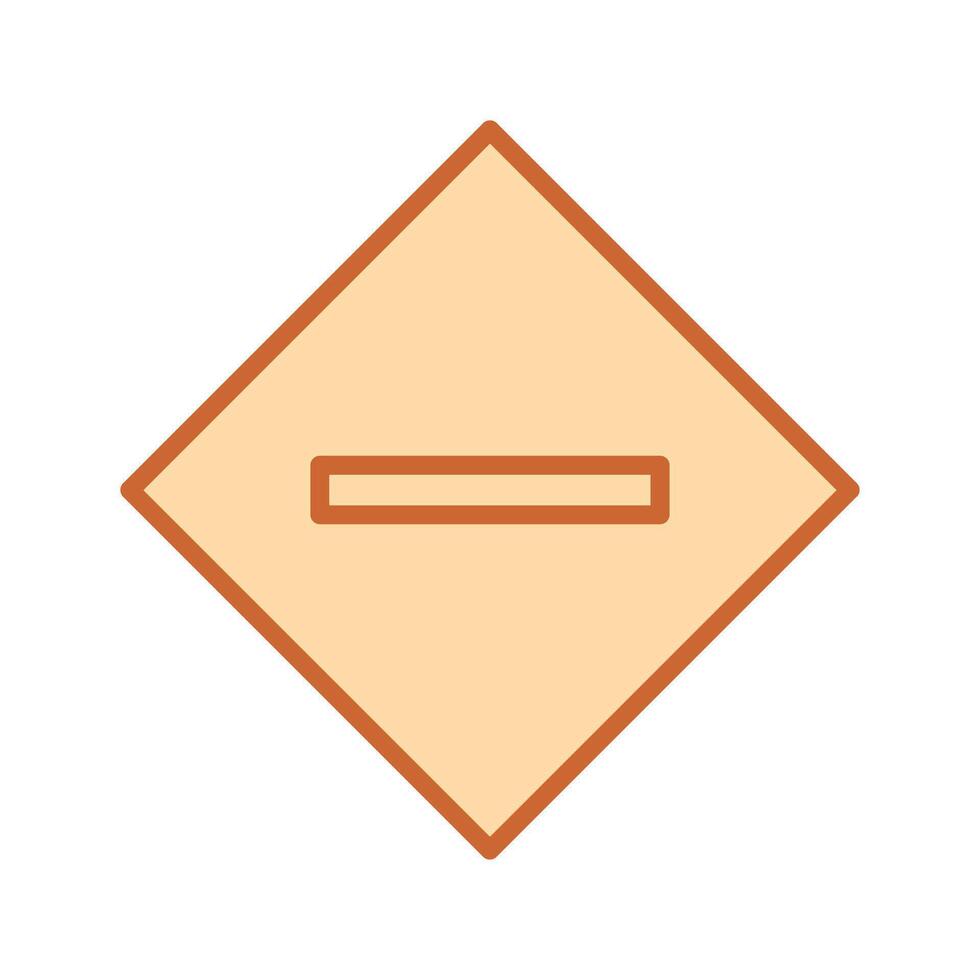 Minus Sign Icon Design vector