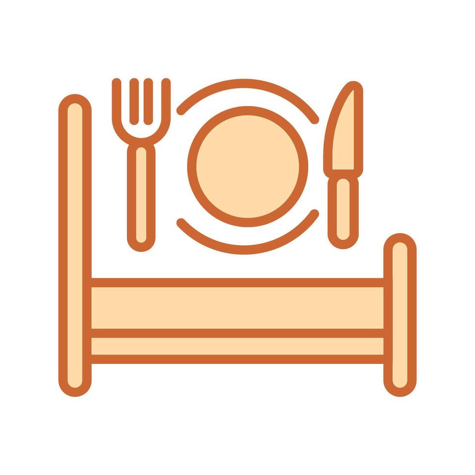 Breakfast in Bed Icon Design vector