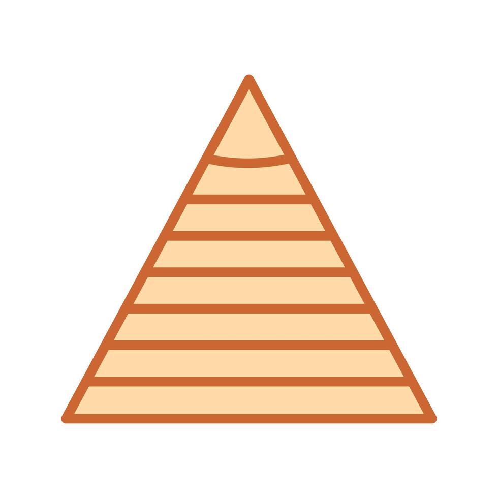 Pyramid Graph Icon Design vector