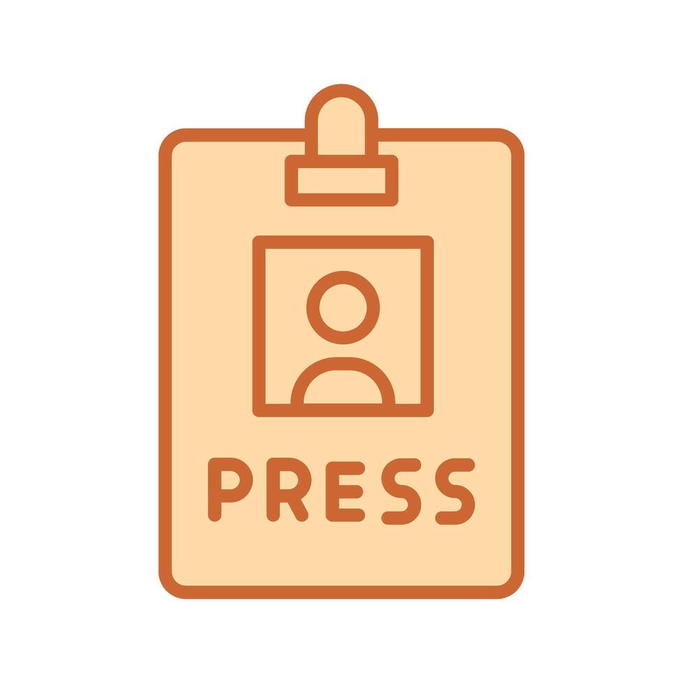 Press Pass Icon Design vector