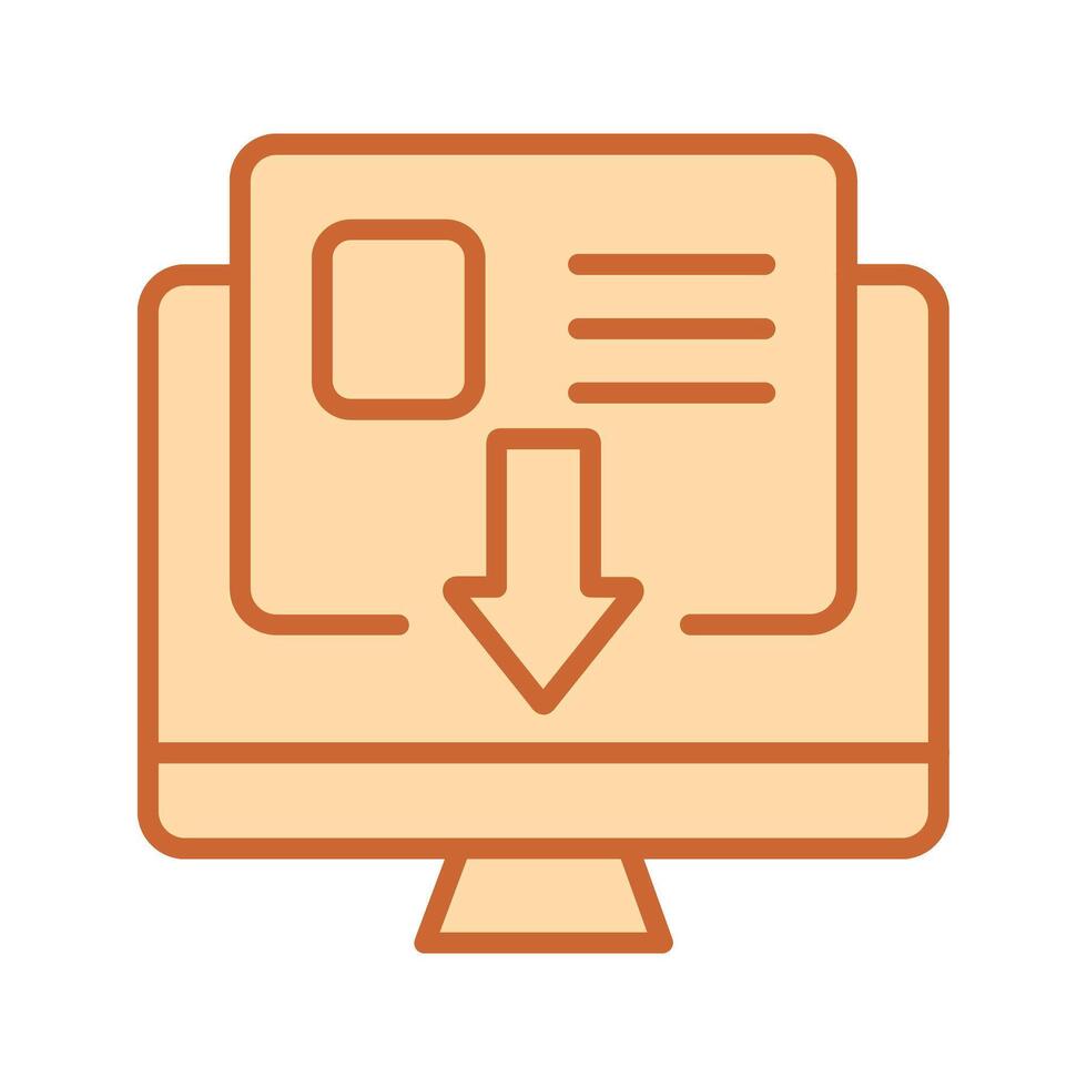 Landing Page Icon Design vector