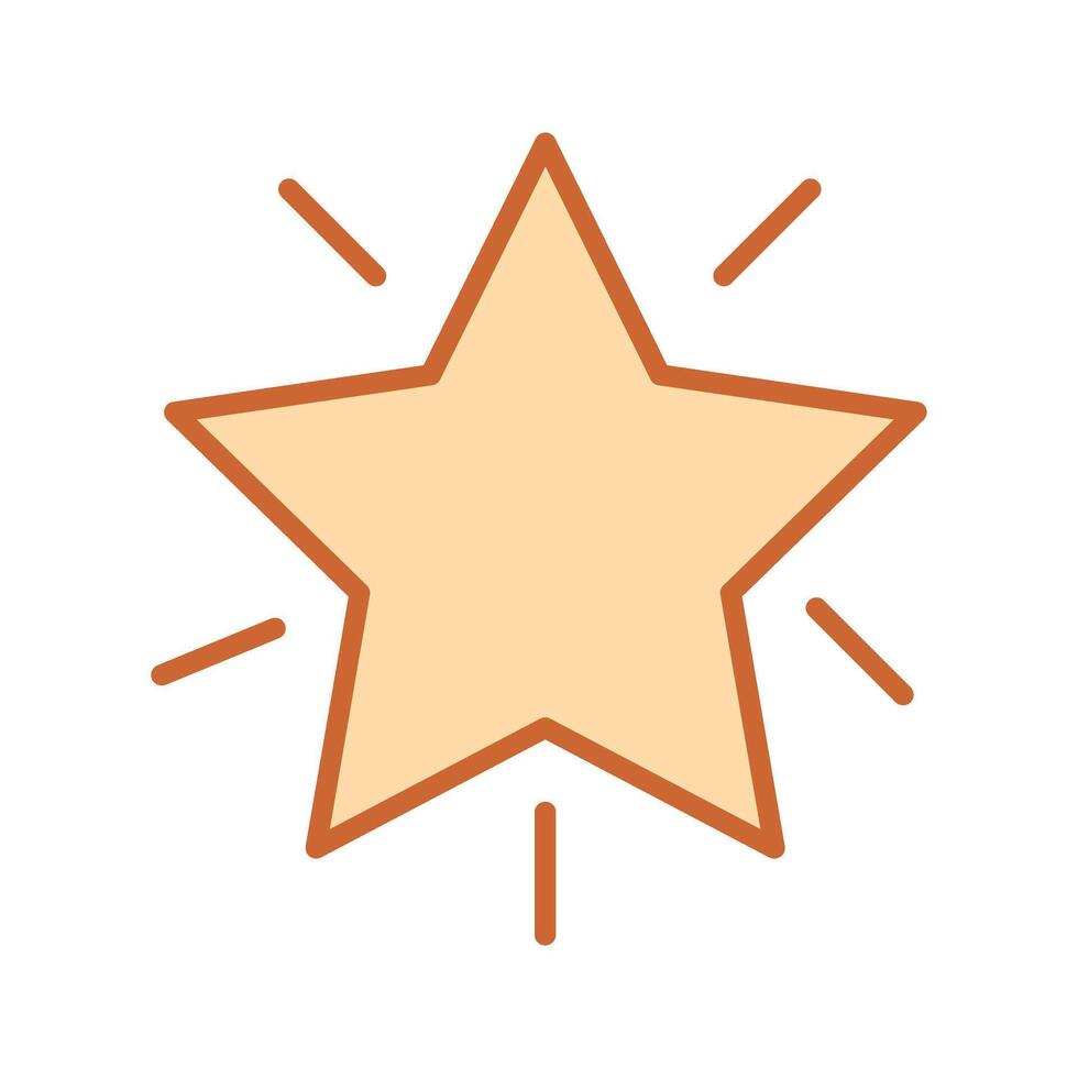 Glowing Star Icon Design vector