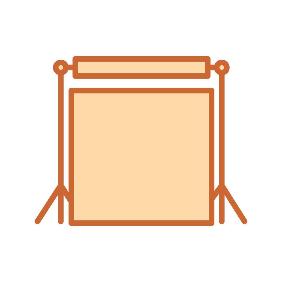 Photography Backdrops Icon Design vector